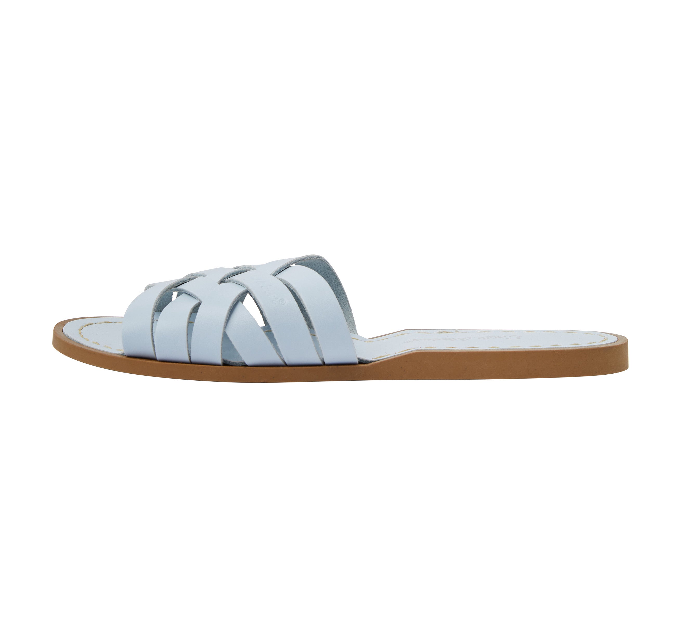 Retro Slide Light Blue Womens Sandal