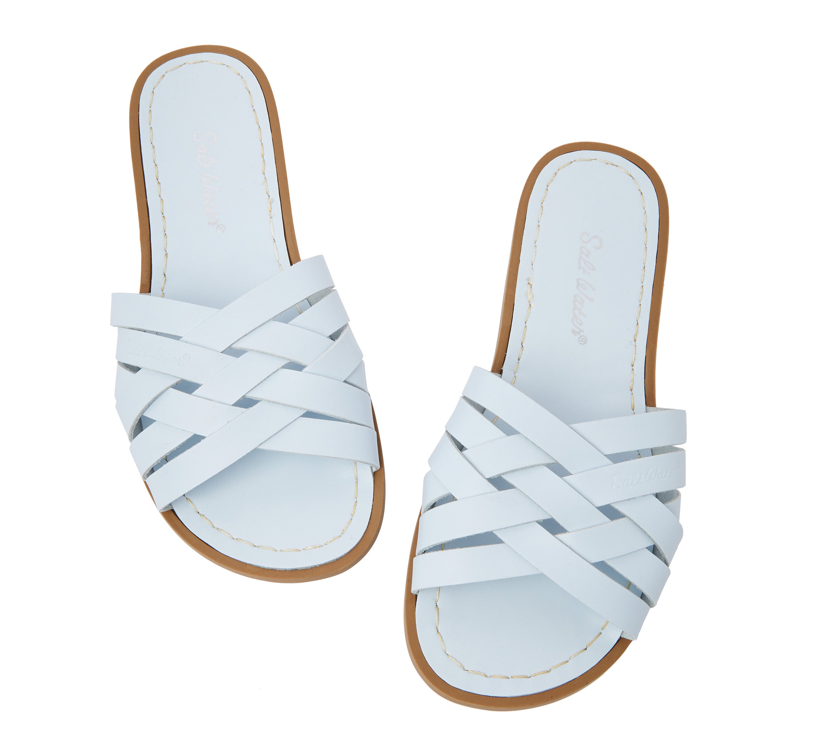 Retro Slide Light Blue Womens Sandal