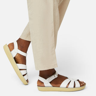 Swimmer White Womens Sandal - Women's Ankle Strap Sandals - Salt-Water Sandals Asia