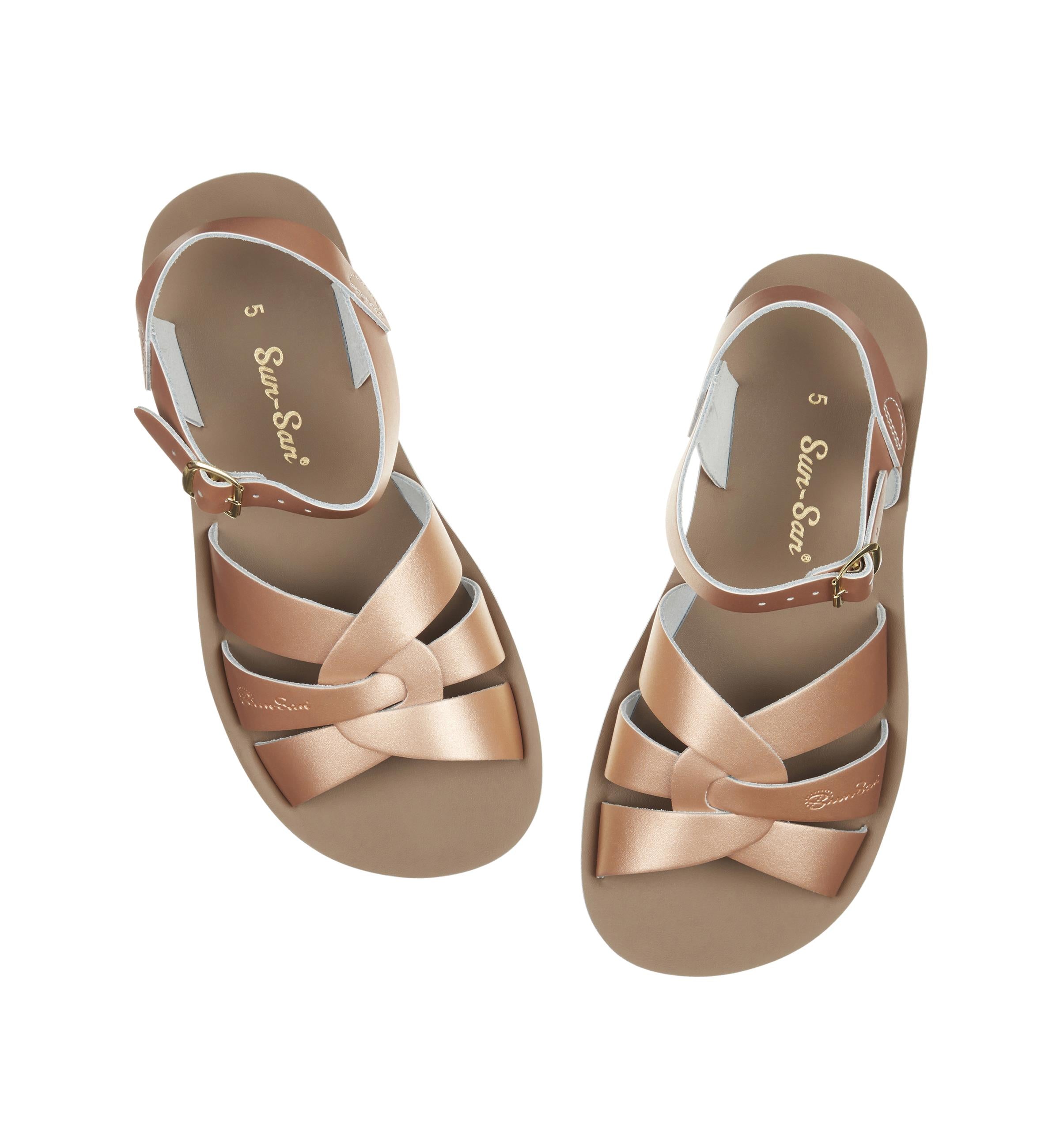 Swimmer Rose Gold Womens Sandal