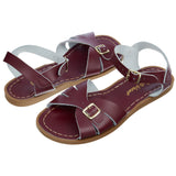 Classic Claret Womens Sandal - Women's Double Buckle Sandals - Salt-Water Sandals Asia