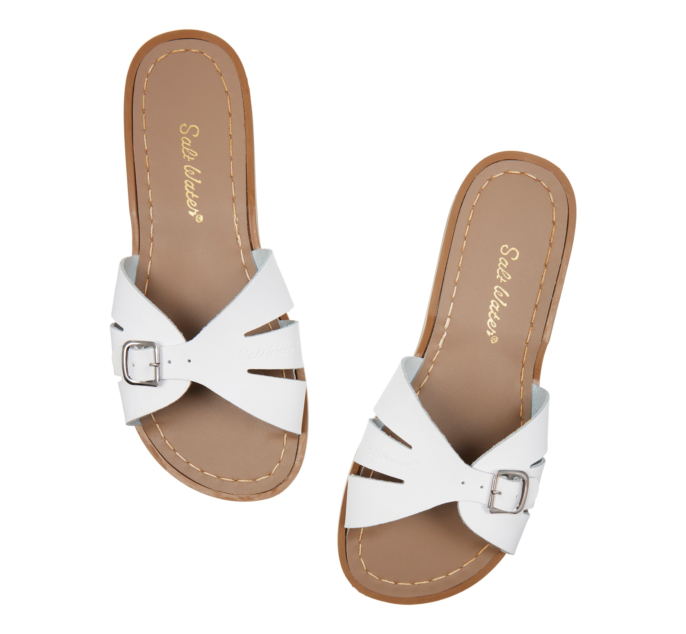 Classic Slide White Womens Sandal