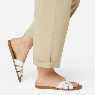 Classic Slide White Womens Sandal