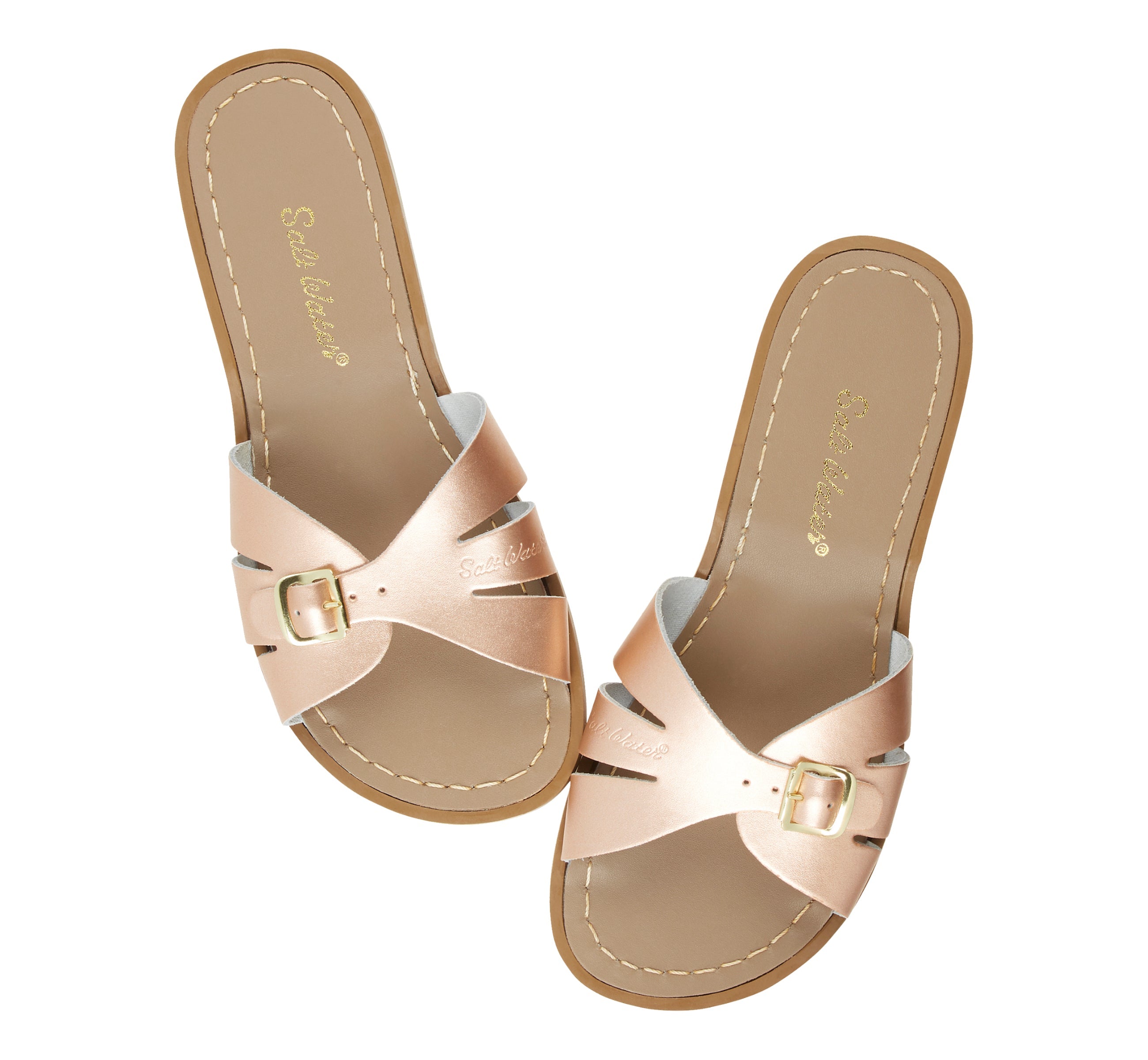 Classic Slide Rose Gold Womens Sandal