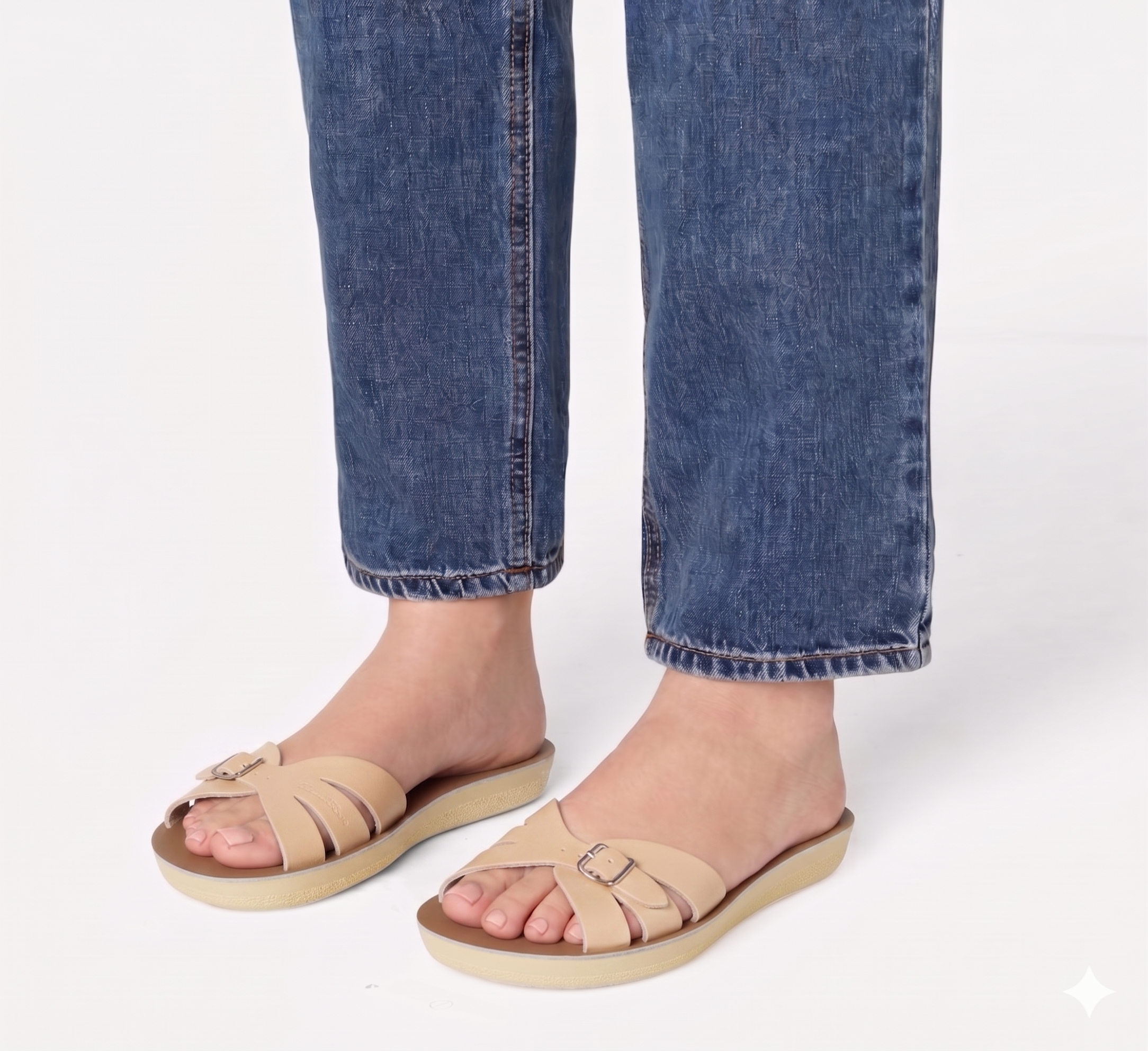 Boardwalk Slide Latte Womens Sandal - Salt-Water Sandals Asia